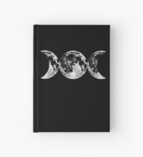 Triple Moon Goddess Symbol Hardcover Journal