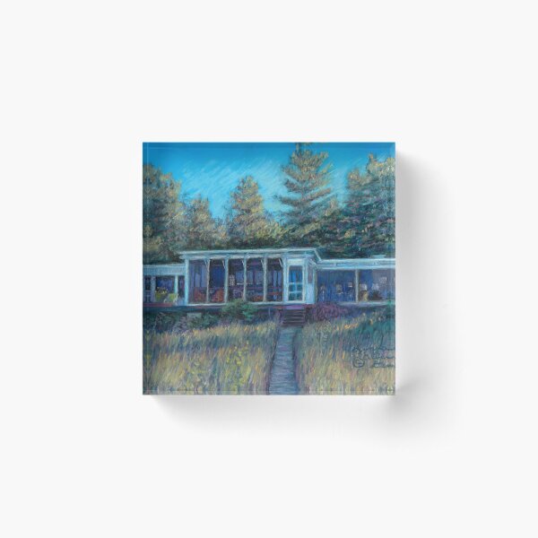 Webster Cottage Acrylic Block