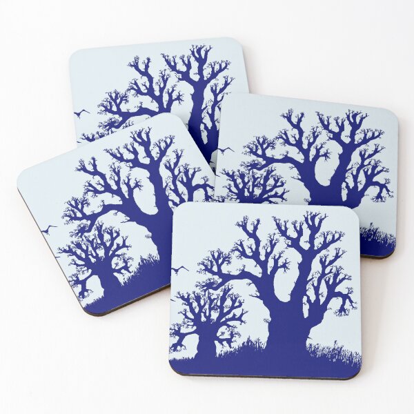 Item preview, Baobab forest silhouette blue designed and sold by Tony Cisse.