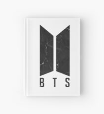 BTS LOGO BLACK MARBLE Hardcover Journal