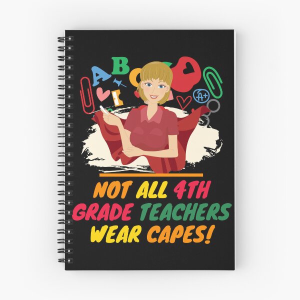 Item preview, 4th Grade Teacher Superhero designed and sold by superteachers.