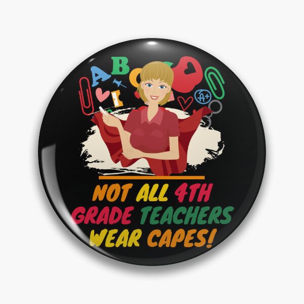 Item preview, 4th Grade Teacher Superhero designed and sold by superteachers.