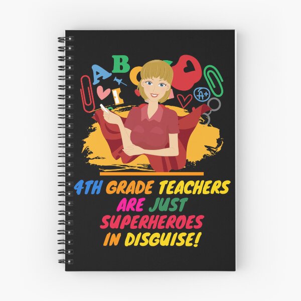 Item preview, 4th Grade Teacher Superhero designed and sold by superteachers.