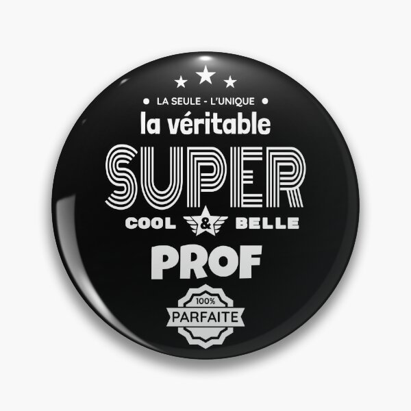 Aperçu de l'œuvre super prof 100% parfaite humour créée et vendue par la-petite-folie.