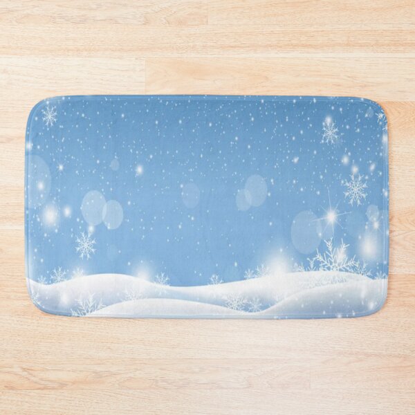 Item preview, Abstract Frosty Wintery Christmas Design of Snow Falling Snowflakes Winter Scene designed and sold by WearWolfDesigns.