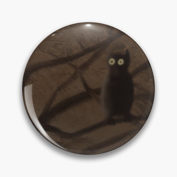 Item preview, Night owl on tree branch on a spooky night with luminous moon designed and sold by Jane Domenech.