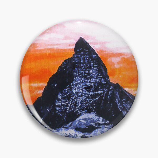 Item preview, Matterhorn Mountain Switzerland Zermatt, European Swiss Alps Mountains, Winter Matterhorn Landscape Oil Paint, Switzerland Highest Peak designed and sold by Paintcorner.
