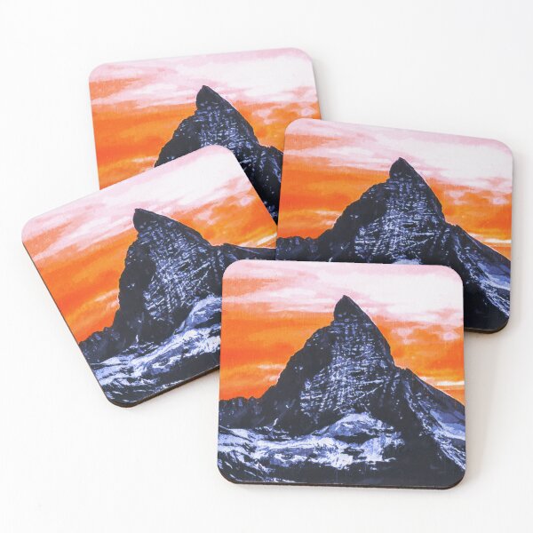 Item preview, Matterhorn Mountain Switzerland Zermatt, European Swiss Alps Mountains, Winter Matterhorn Landscape Oil Paint, Switzerland Highest Peak designed and sold by Paintcorner.