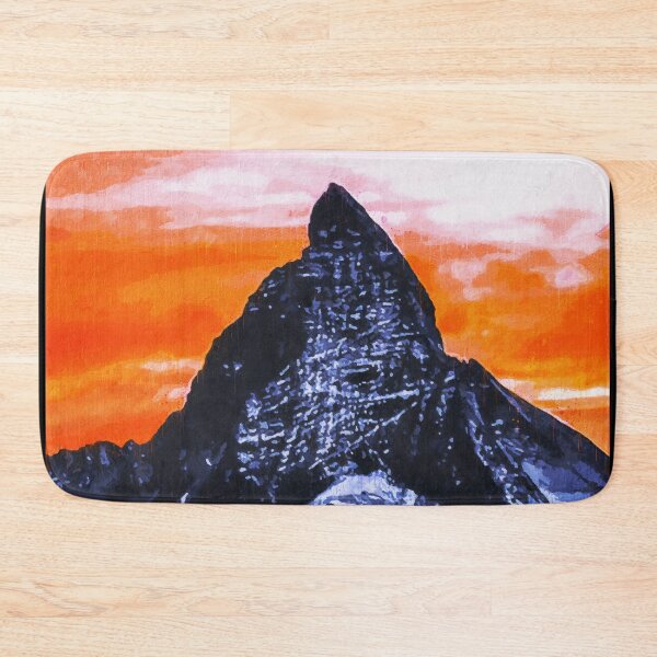 Item preview, Matterhorn Mountain Switzerland Zermatt, European Swiss Alps Mountains, Winter Matterhorn Landscape Oil Paint, Switzerland Highest Peak designed and sold by Paintcorner.