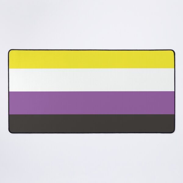 Aperçu de l'œuvre Drapeau Enby non binaire de la fierté non binaire créée et vendue par Queer Pride Shop.