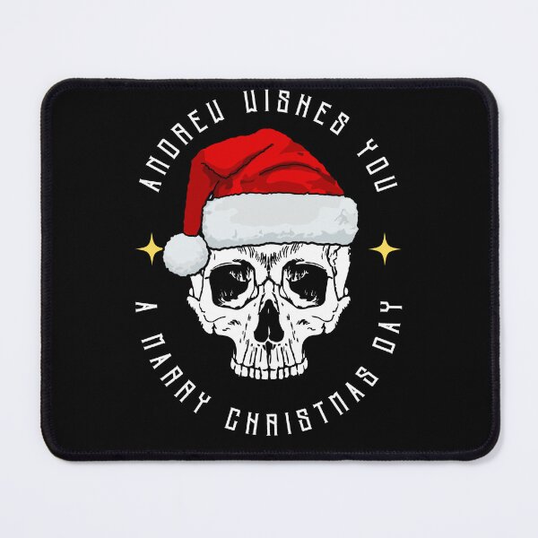 Item preview, ANDREW NAME: ANDREW CHRISTMAS SKULL DESIGN. designed and sold by AlexRelax.