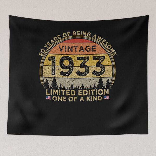 Item preview, 90th Birthday Vintage 1933 Limited Edition Patriotic designed and sold by cssdru.