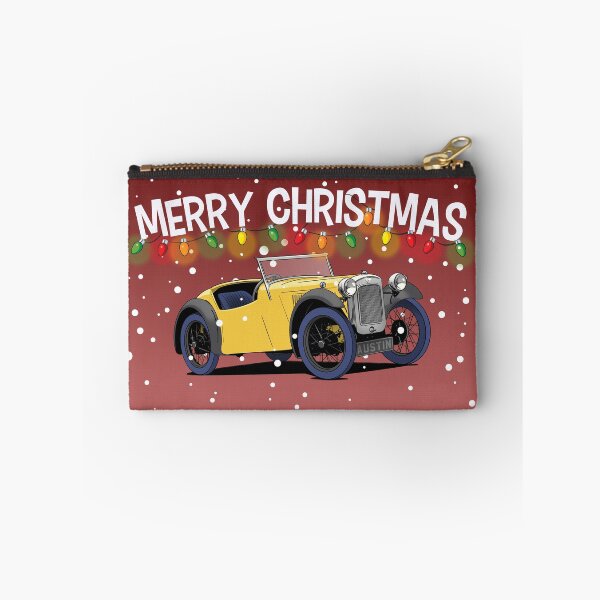 Item preview, Yellow Austin 7 Christmas Card designed and sold by Webazoot Industries - Car Art.