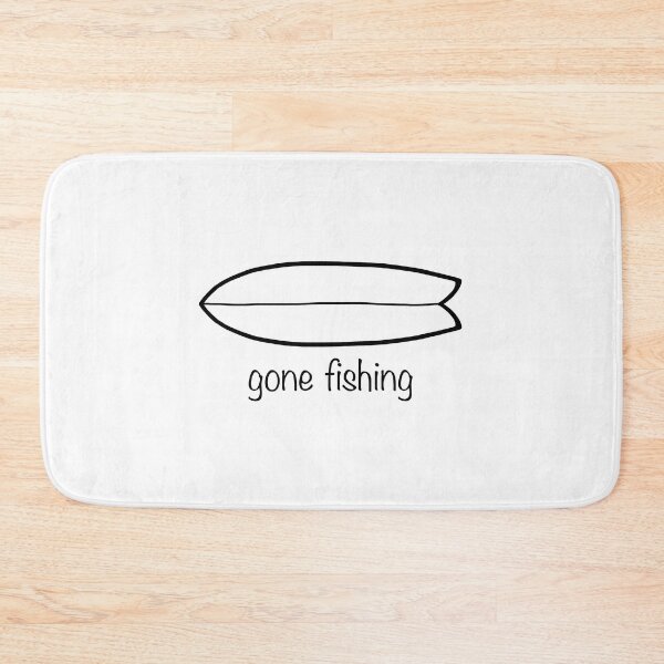 Item preview, Gone Fishing Surfboard Design designed and sold by Andy Cunningham Designs.