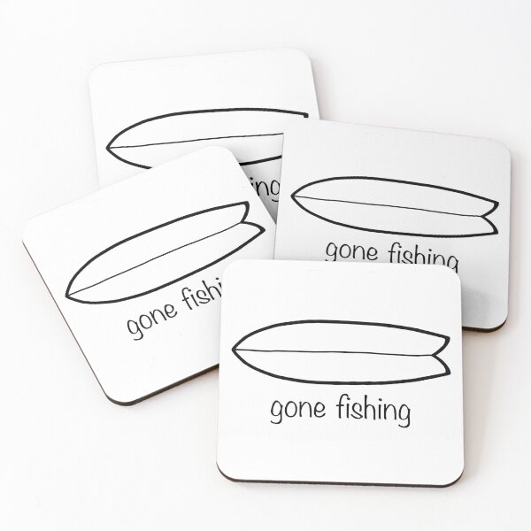 Item preview, Gone Fishing Surfboard Design designed and sold by Andy Cunningham Designs.