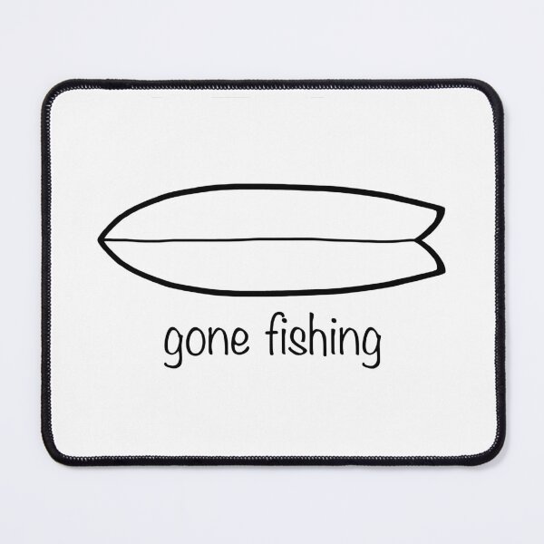 Item preview, Gone Fishing Surfboard Design designed and sold by Andy Cunningham Designs.