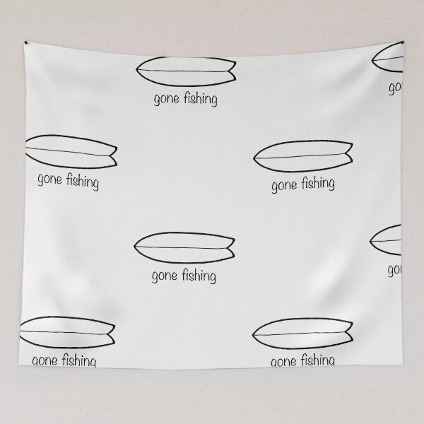 Item preview, Gone Fishing Surfboard Design designed and sold by Andy Cunningham Designs.