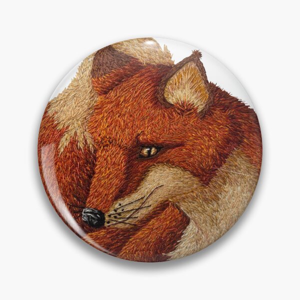 Item preview, Embroidery Fox designed and sold by AllBlueGem.
