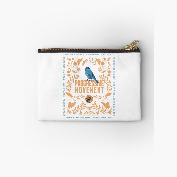 Aperçu de l'œuvre PMD00011 Progressive Movement Designs oiseau bleu sur motif floral rose botanique sur blanc pour progressistes créée et vendue par ProgressiveLeft.