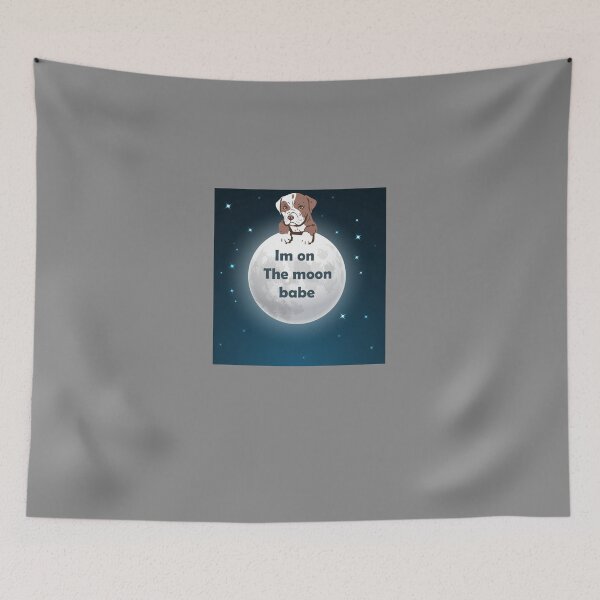 Item preview, dog on the moon  designed and sold by Designer Forever ⭐⭐⭐⭐⭐.