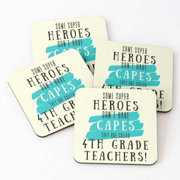 Item preview, Superhero 4th Grade Teacher Appreciation designed and sold by superteachers.