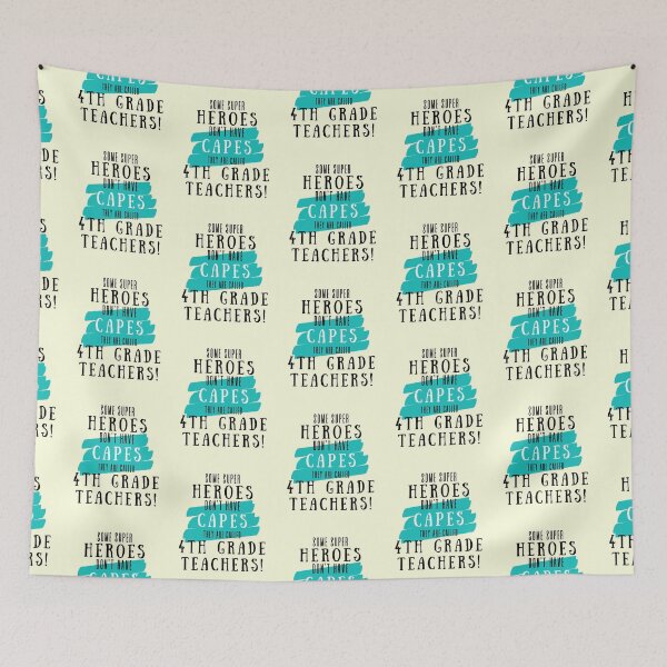 Item preview, Superhero 4th Grade Teacher Appreciation designed and sold by superteachers.