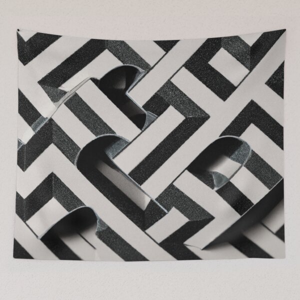 Item preview, Black and White Geometric Pattern designed and sold by Bakesales.