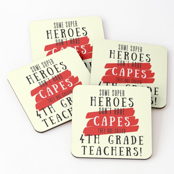 Item preview, Superhero 4th Grade Teacher Appreciation designed and sold by superteachers.