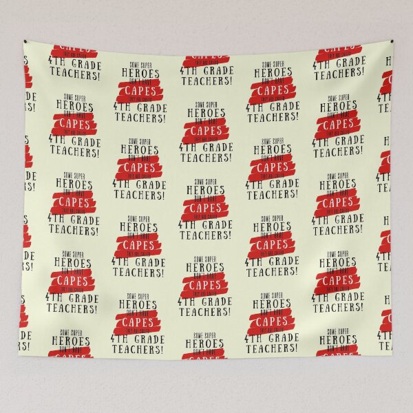 Item preview, Superhero 4th Grade Teacher Appreciation designed and sold by superteachers.