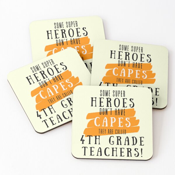 Item preview, Superhero 4th Grade Teacher Appreciation designed and sold by superteachers.