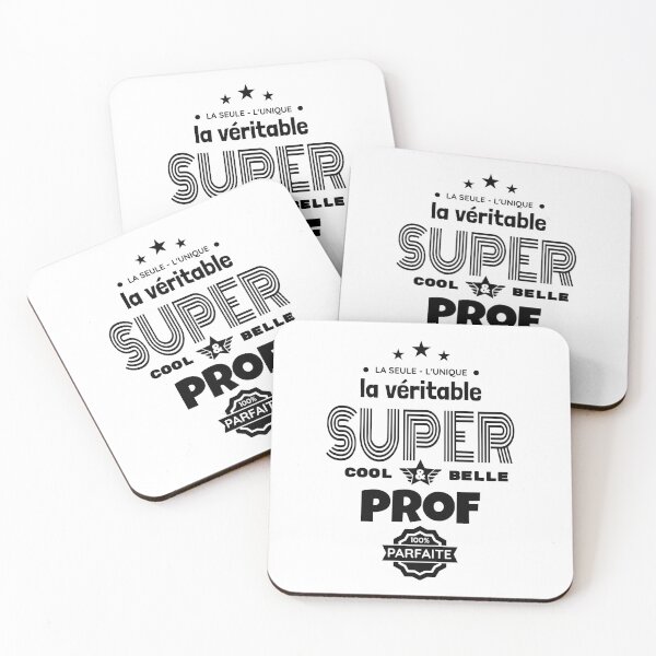 Aperçu de l'œuvre super prof 100% parfaite t-shirt humour créée et vendue par la-petite-folie.