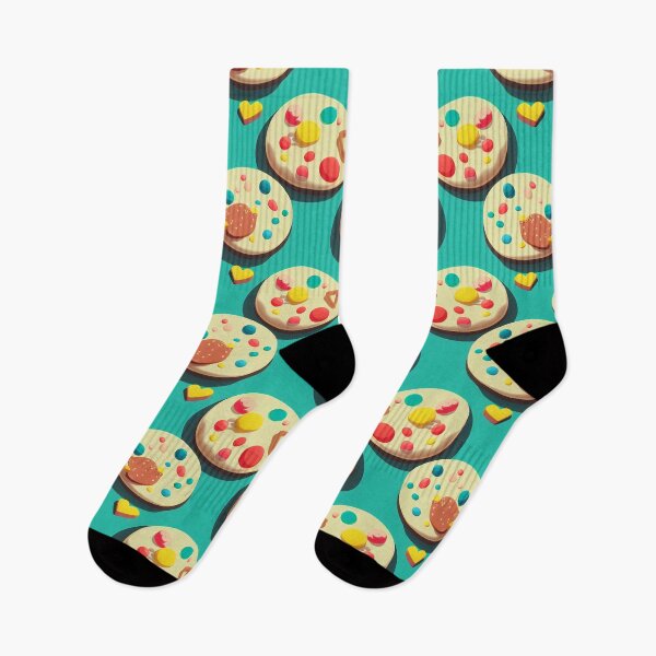 Item preview, Cute Cookie Socks - 22A designed and sold by RunJumpJump.