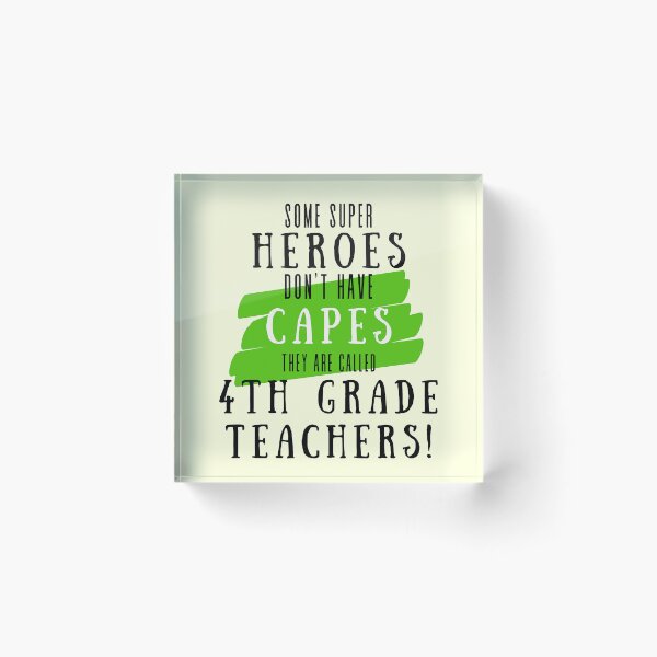 Item preview, Superhero 4th Grade Teacher Appreciation designed and sold by superteachers.