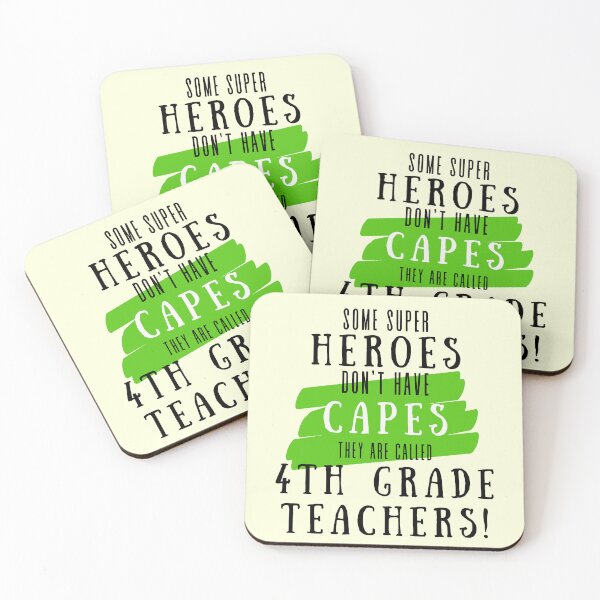 Item preview, Superhero 4th Grade Teacher Appreciation designed and sold by superteachers.