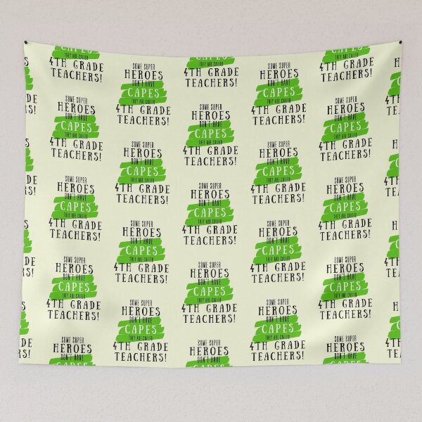 Item preview, Superhero 4th Grade Teacher Appreciation designed and sold by superteachers.