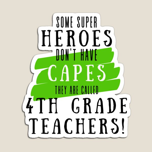 Item preview, Superhero 4th Grade Teacher Appreciation designed and sold by superteachers.