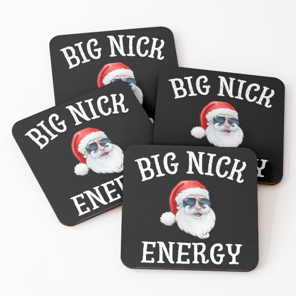 Item preview, Big Nick Energy,  Sarcastic Funny Xmas Christmas Santa Clause Wink, Humor Christmas Vintage Saint Nicholas designed and sold by Diferenty Shop  ⭐⭐⭐⭐⭐.