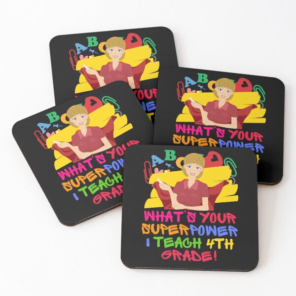 Item preview, I Teach 4th Grade Teacher Superhero designed and sold by superteachers.