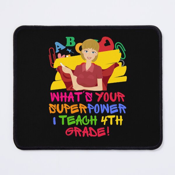 Item preview, I Teach 4th Grade Teacher Superhero designed and sold by superteachers.