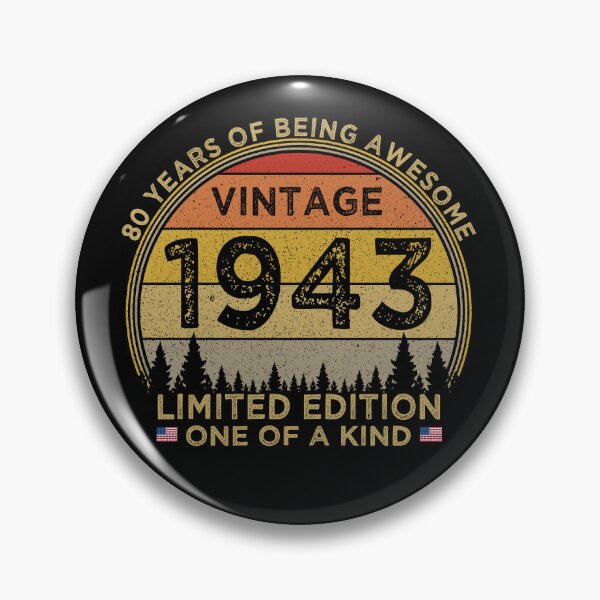 Item preview, 80th Birthday Vintage 1943 Limited Edition Patriotic designed and sold by cssdru.