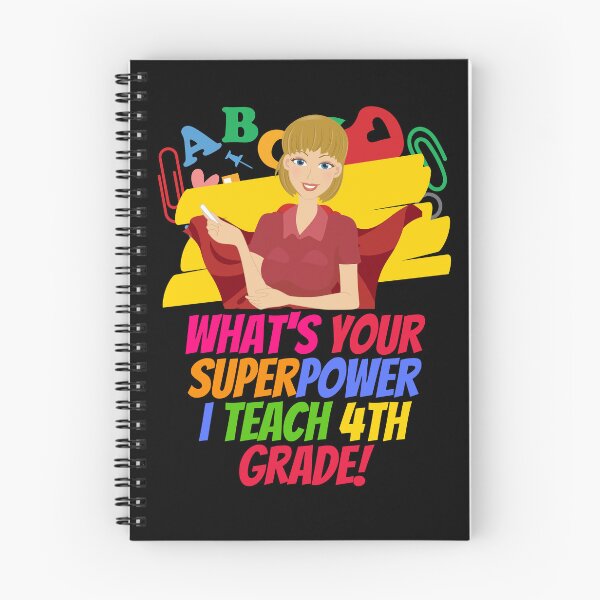 Item preview, What Is Your Superpower 4th Grade Teacher Superhero designed and sold by superteachers.