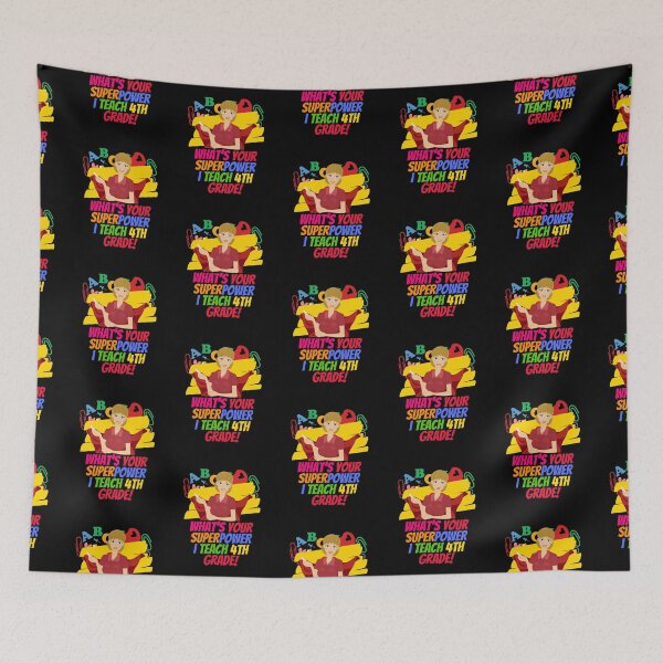 Item preview, What Is Your Superpower 4th Grade Teacher Superhero designed and sold by superteachers.