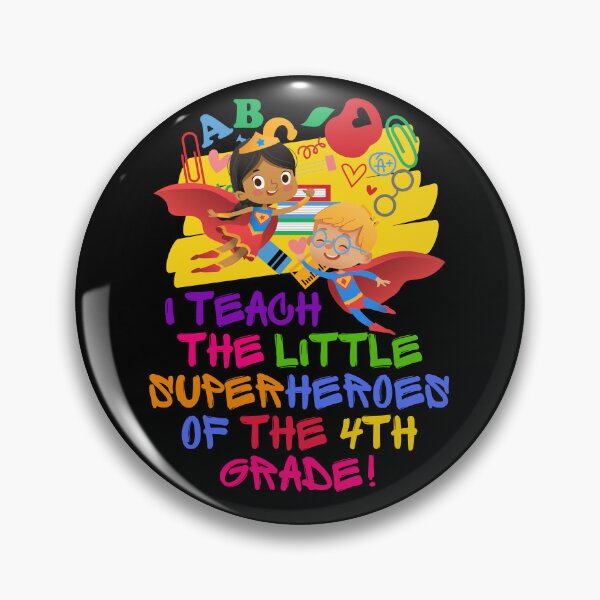 Item preview, I Teach 4th Grade Teacher Superhero designed and sold by superteachers.