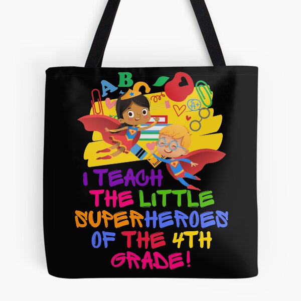Item preview, I Teach 4th Grade Teacher Superhero designed and sold by superteachers.