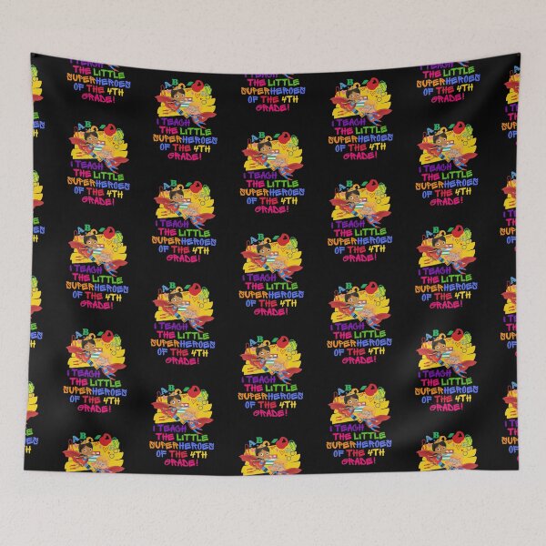 Item preview, I Teach 4th Grade Teacher Superhero designed and sold by superteachers.