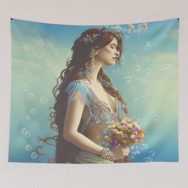 Item preview, Meditative Gypsy Queen with Beautiful Sky Background designed and sold by GypsyMagic.