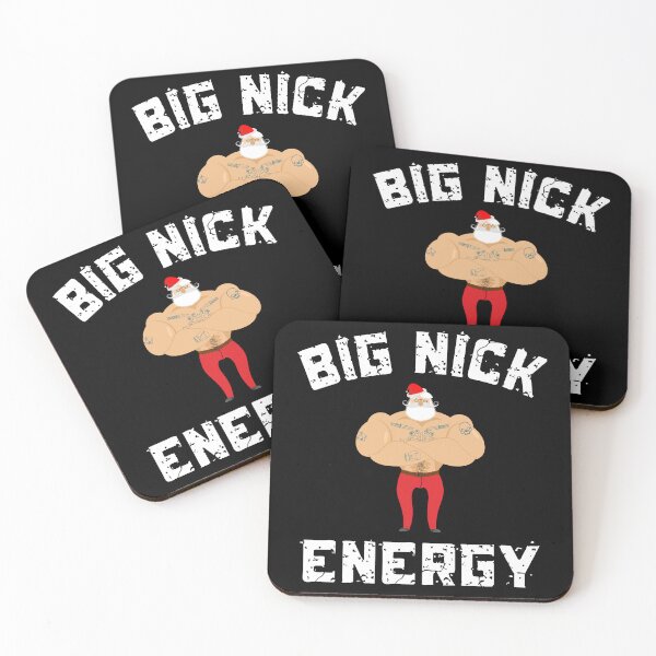 Item preview, Big Nick Energy,  Sarcastic Funny Xmas Christmas Santa Clause Wink, Humor Christmas Vintage Saint Nicholas designed and sold by Diferenty Shop  ⭐⭐⭐⭐⭐.