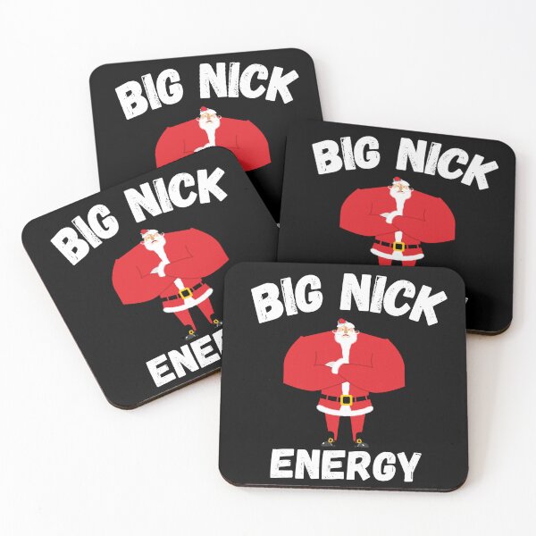 Item preview, Big Nick Energy,  Sarcastic Funny Xmas Christmas Santa Clause Wink, Humor Christmas Vintage Saint Nicholas designed and sold by Diferenty Shop  ⭐⭐⭐⭐⭐.