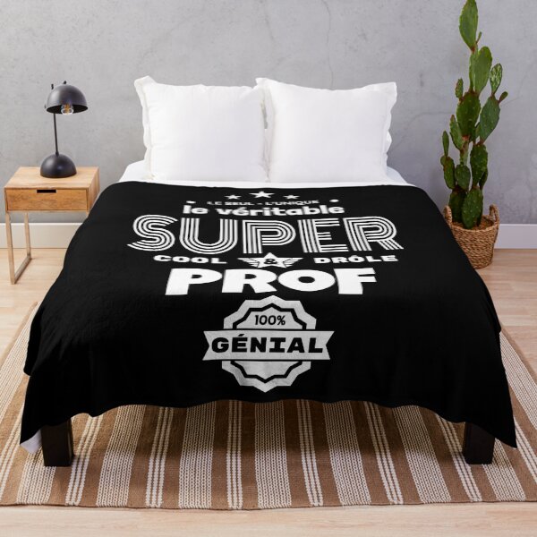 Aperçu de l'œuvre super prof 100% génial t-shirt humour créée et vendue par la-petite-folie.