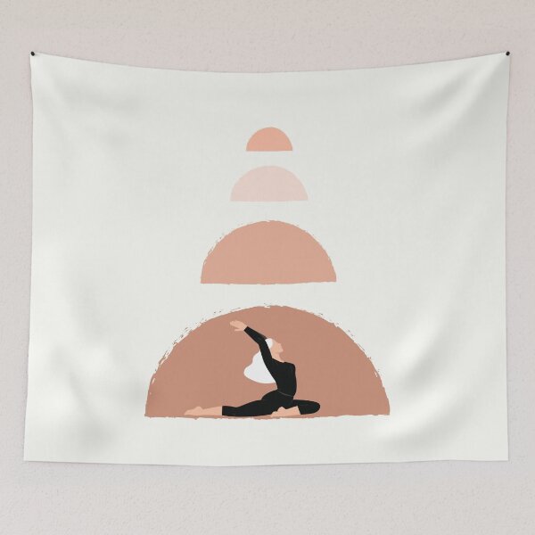 Item preview, Abstract Yoga Pigeon Pose. Opening the Heart Chakra designed and sold by BohemiWANDERS.